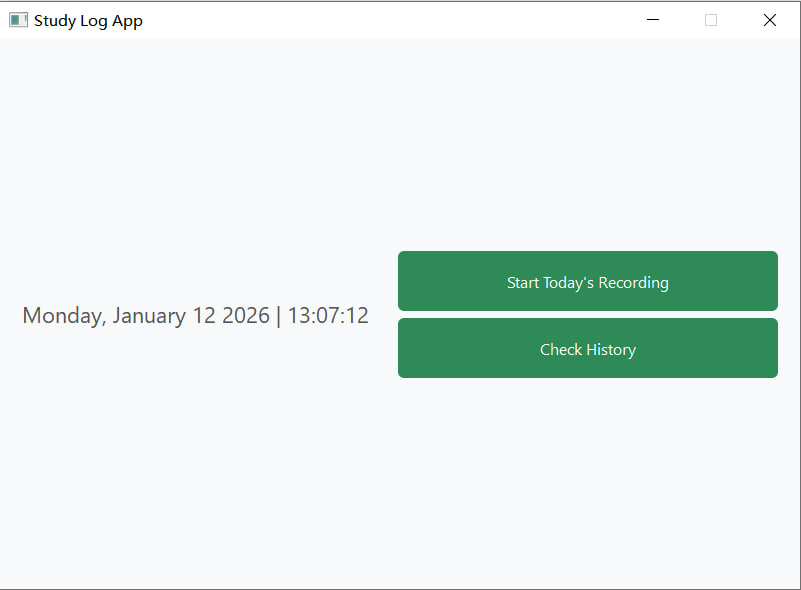 Daily Study Log App